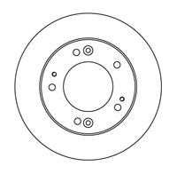 NF PARTS stabdžių diskas 203504NF